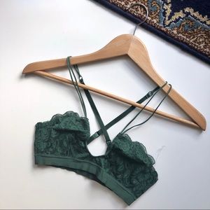 • INTIMATELY FREE PEOPLE • Green all for you bra.